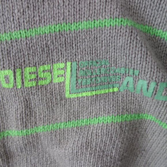 Diesel Official Dieseland Great Testdriver O.R.T. Zip Up Grey Sweater Size L - Picture 4 of 16